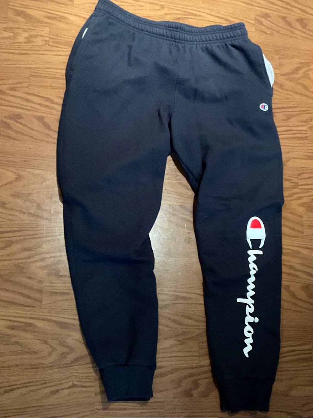 Champion Mens Navy Blue Logo Joggers